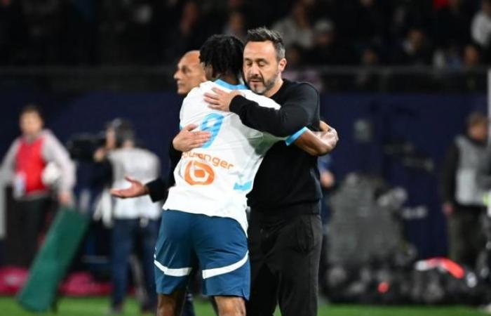 “Sigo enamorado del jugador”, Roberto De Zerbi en apoyo de Elye Wahi ante el OM-Auxerre