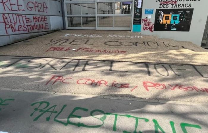 Etiquetas y manifestación contra la llegada de Yaël Braun-Pivet a la Universidad de Lyon-3