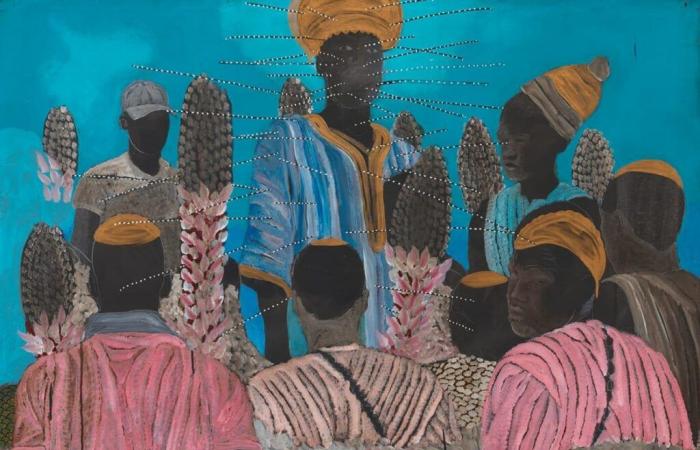 En París, las mágicas pinturas de Omar Ba inspiradas en un cuento fulani