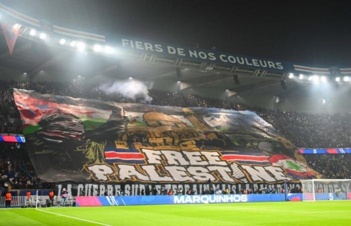 Tifo pro-Palestina, los ultras del PSG se explican