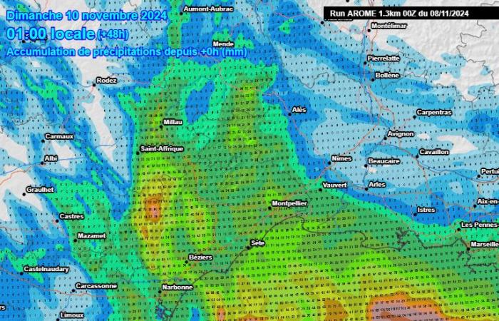 Fuertes lluvias durante las próximas 24 horas cerca de Hérault y luego una gota fría la próxima semana