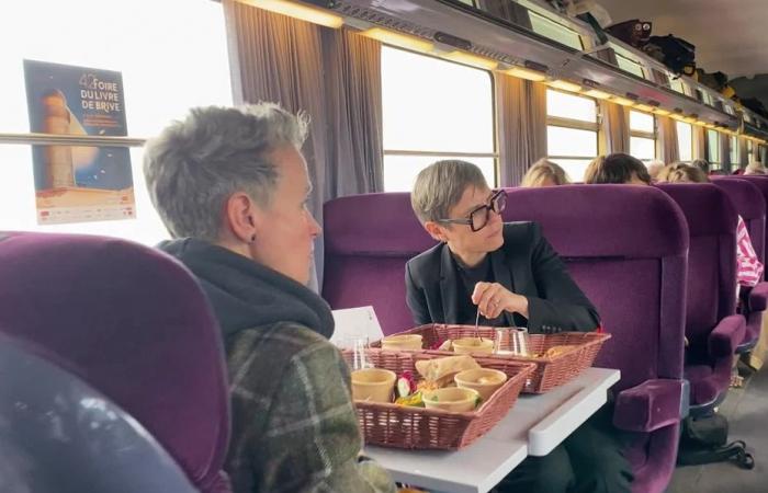 en el “tren del colesterol” con escritores camino a la Feria del Libro de Brive