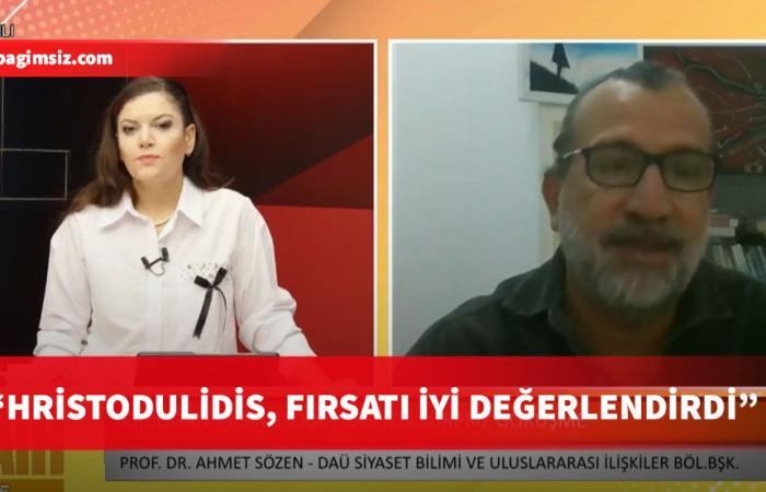 Profe. Dr. Ahmet Sözen: Hristodulidis aprovechó la oportunidad