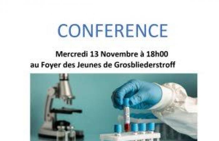 “De los laboratorios a los pacientes, la biología médica explicada”: conferencia en Grosbliederstroff