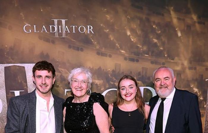 Las celebridades irlandesas asisten en masa al estreno de Gladiator II