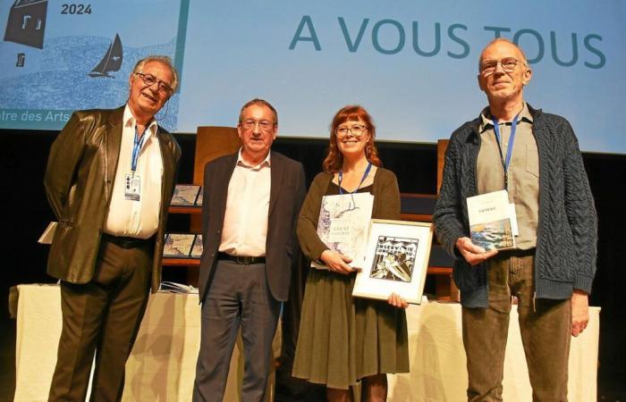 Vincent Delecroix y Marine Le Breton, ganadores 2024 del festival Livre & Mer de Concarneau