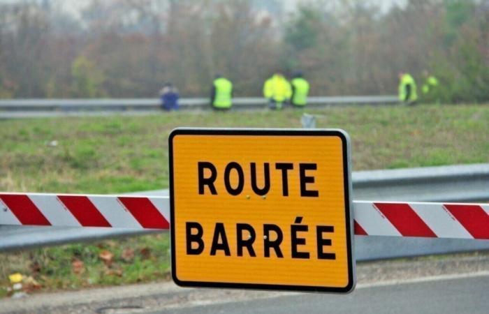 Obras y cierre de carretera entre Châteaubriant y Saint-Nazaire