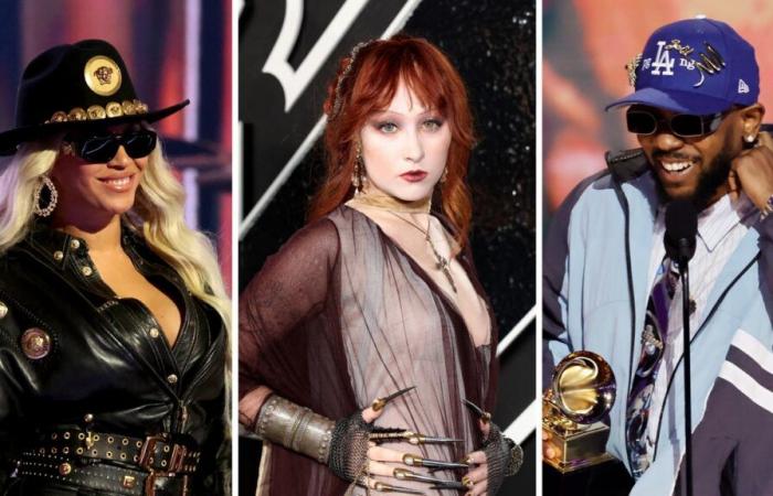 Beyoncé, Chappell Roan y Kendrick Lamar nominados a Canción del año en los Grammy 2025