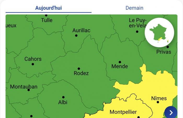 Alerta meteorológica: Hérault, Aude, Pirineos Orientales y Gard en alerta amarilla este viernes 8 de noviembre