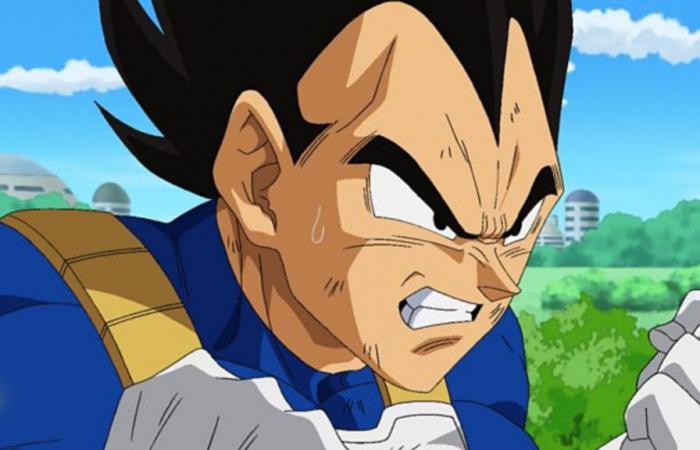 Dragon Ball: Vegeta nunca ha sido tan ridiculizado como en este producto derivado oficial, está al nivel de Battle of Gods