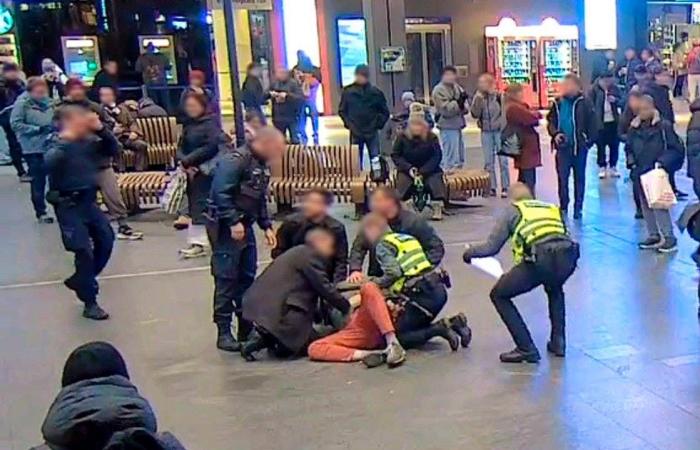 Misteriosos “hombres de negro” en la estación de tren de Berna