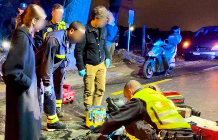 Ginebra: colisión frontal entre un motociclista y un coche