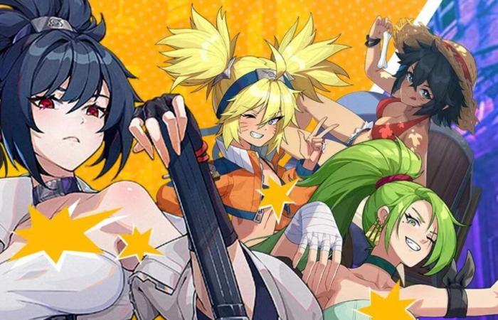 Este videojuego ofrece una versión femenina de Goku, Naruto y Luffy… pero no tienen nada que ver con los héroes de los mangas originales.