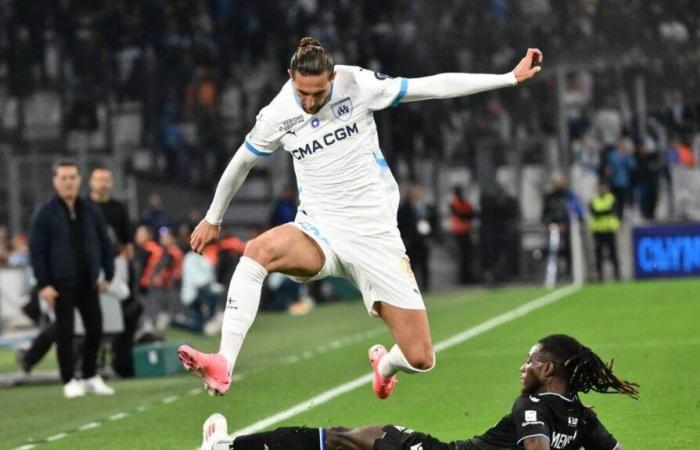 El enfado de Rabiot tras la derrota del OM ante el AJ Auxerre