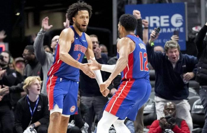 Cade Cunningham de los Pistons culmina un triple-doble histórico con una bandeja y un bloqueo ganadores