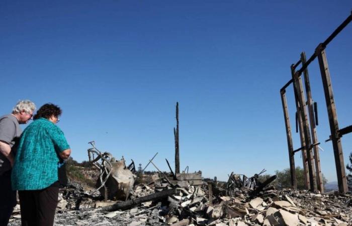 EN FOTOS. Paisajes de desolación y el avance de los bomberos ante el incendio cerca de Los Ángeles