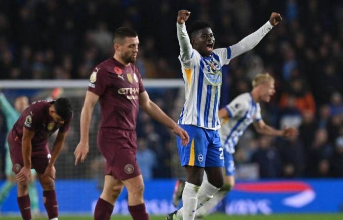 Liga Premier. Manchester City en crisis tras cuarta derrota consecutiva en Brighton