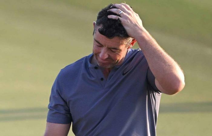 Un doble bogey descarrila la carga de Rory McIlroy en Abu Dabi