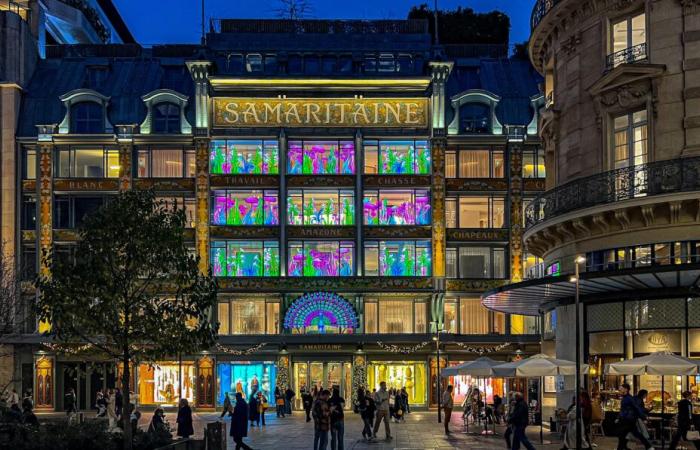 Los escaparates navideños de 2024 de La Samaritaine: Thoiry Lumières Sauvages invade la tienda – fotos