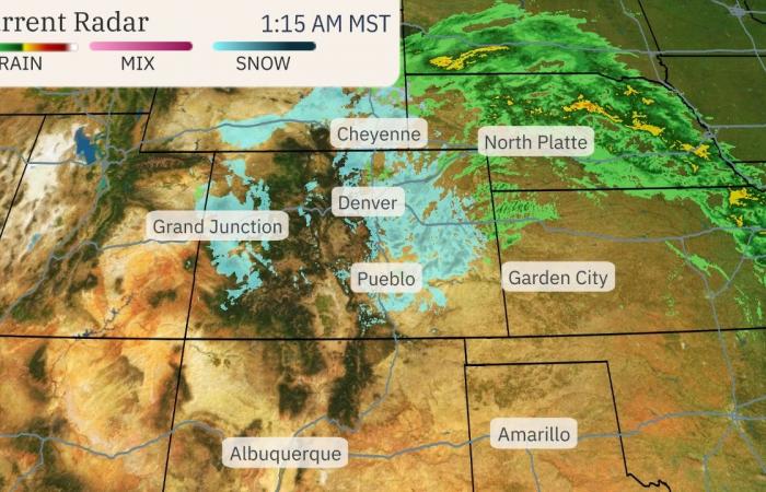 La tormenta invernal se extiende a Colorado