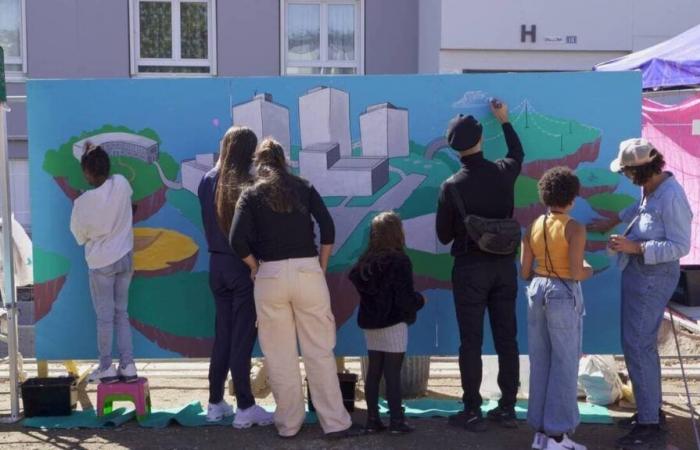 “Es el día y la noche…” En cuatro años, este barrio de La Roche-sur-Yon se ha vuelto colorido