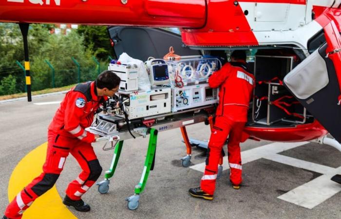 Tres bebés pudieron ser transportados en avión a pesar de la niebla