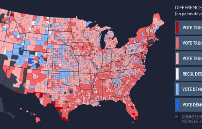 Elecciones presidenciales americanas | ¿Dónde han logrado más avances Trump y Harris?