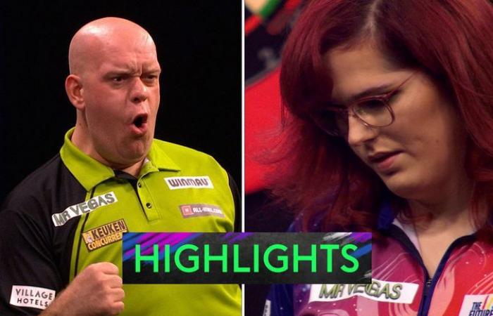 Grand Slam of Darts 2024: Luke Humphries sufre una sorprendente derrota ante Rowby-John Rodriguez cuando Luke Littler gana en seis minutos | Noticias de dardos