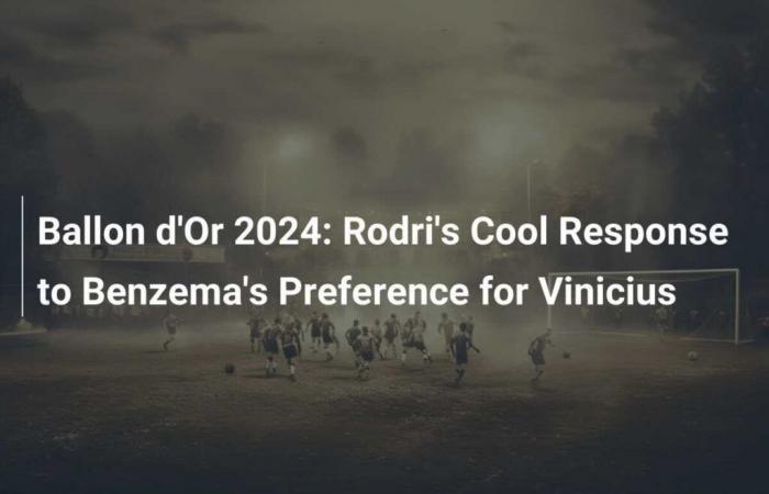 Balón de Oro 2024: la tranquila respuesta de Rodri a la preferencia de Benzema por Vinicius