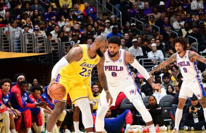 Otra noche miserable en una temporada miserable mientras los Sixers caen ante los Lakers