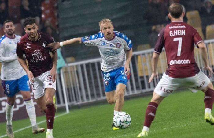 Ligue 2 (J13): SM Caen pierde ante el Metz por falta de eficacia (1-0)