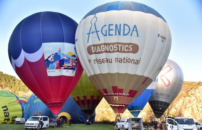 Los globos aerostáticos despegaron sobre Alto Loira