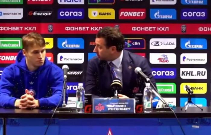 Demidov se muestra temeroso ante su entrenador en rueda de prensa