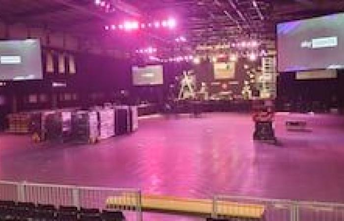 El trabajo final del Grand Slam of Darts está en marcha para preparar a Wolverhampton para la diana