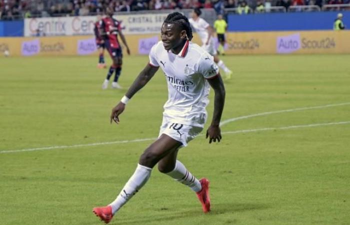 Unido al final del partido, el AC Milan se estanca en Cagliari