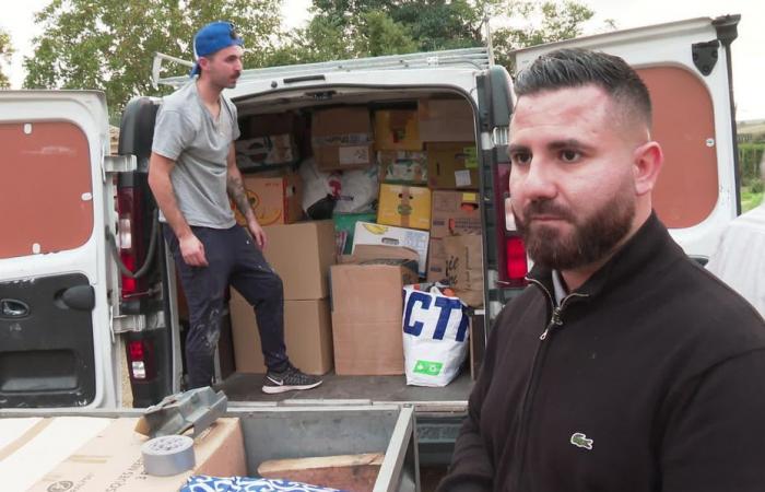 Un bombero voluntario acude al lugar con sus propios medios para rescatar a su familia y a las víctimas del desastre.