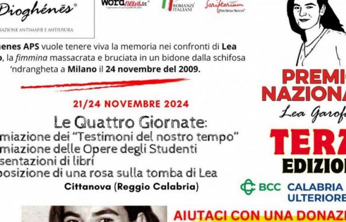 La tercera edición del Premio dedicada a la memoria de Lea Garofalo