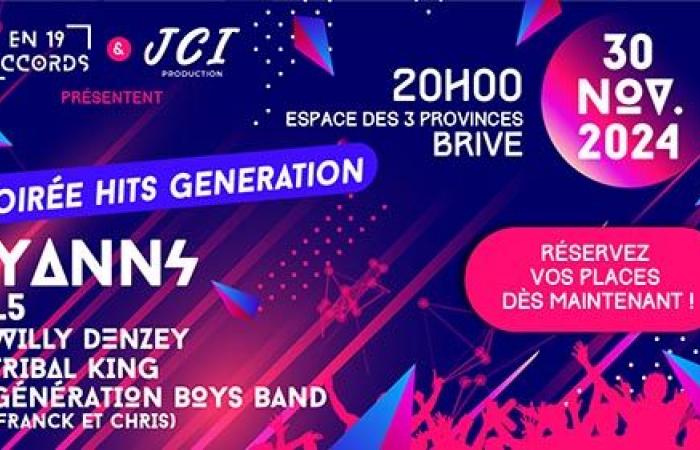 Gana tus entradas para la velada Hits Génération en Brive