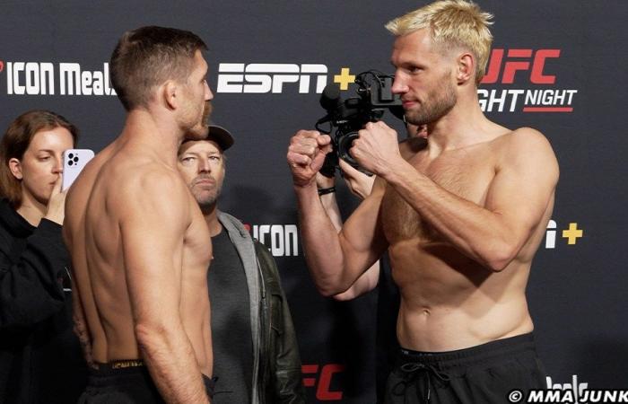 Gerald Meerschaert vs. Selección de Reinier de Ridder, tiempo: UFC Vegas 100