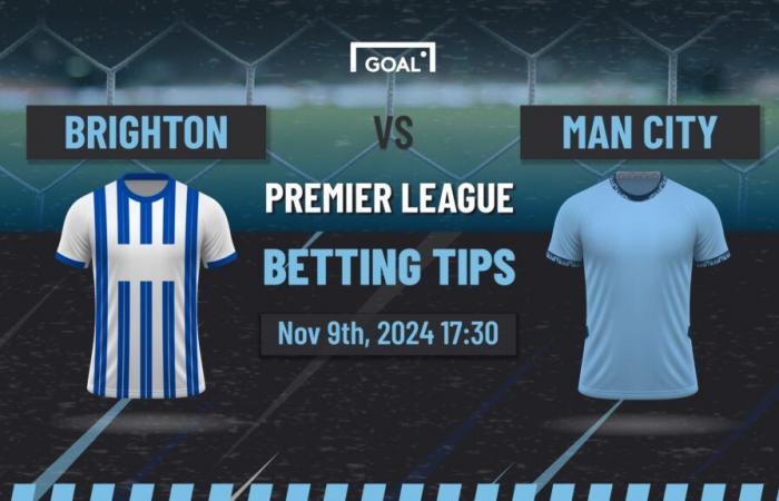 Predicciones y consejos de apuestas de Brighton vs Man City: goles en la costa sur