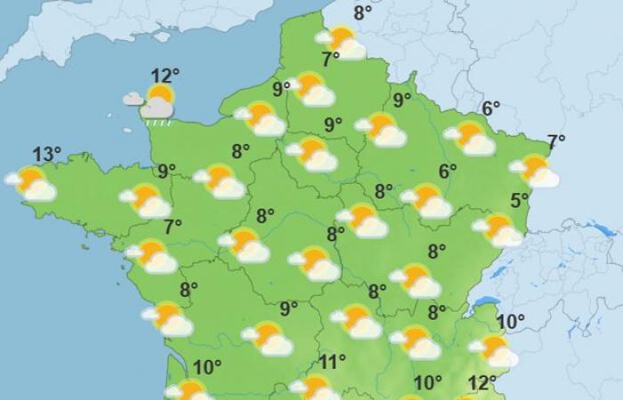 Las temperaturas bajan a principios de semana, pero se esperan aclaraciones: el tiempo de la semana en Francia