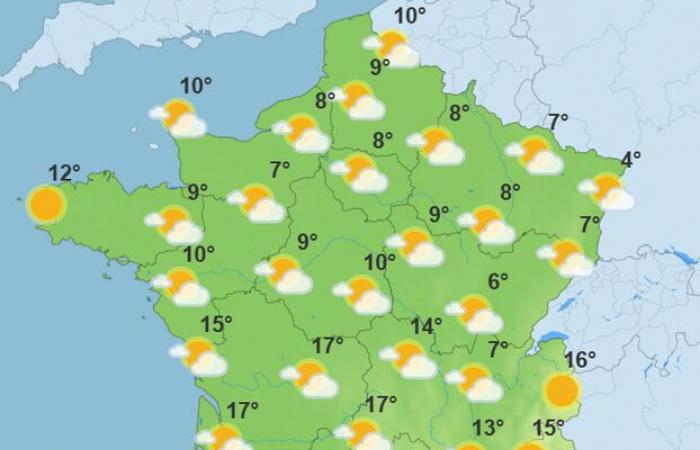 Las temperaturas bajan a principios de semana, pero se esperan aclaraciones: el tiempo de la semana en Francia