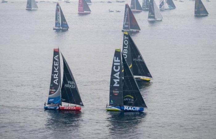 Vendée Globe. Desde el principio, un barco da la vuelta y se queda atrás.