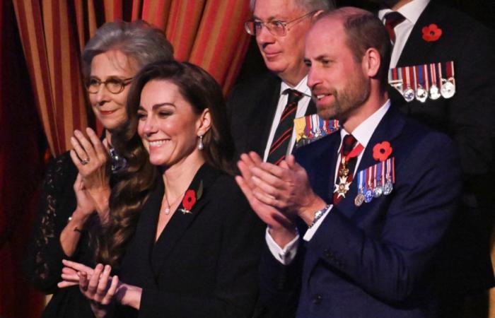 La princesa al borde de las lágrimas durante la ceremonia del Recuerdo