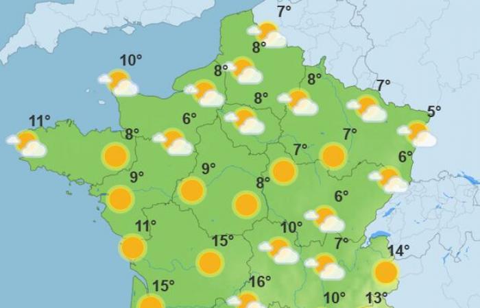 Las temperaturas bajan a principios de semana, pero se esperan aclaraciones: el tiempo de la semana en Francia