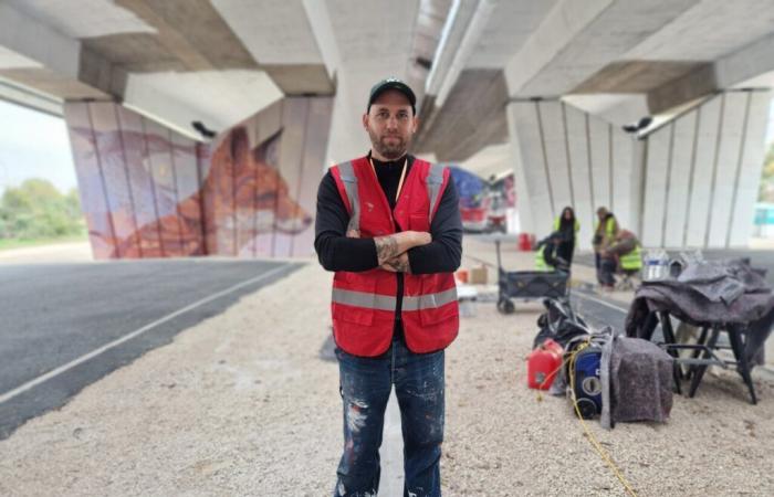 Una catedral de hormigón transformada en una galería de arte callejero bajo la autopista A4.