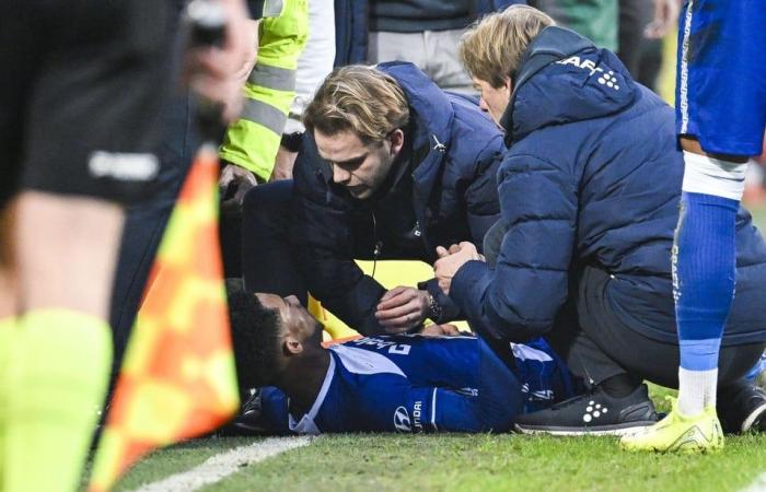 “Estoy bien”: el jugador de AA Gent, Noah Fadiga, tranquiliza a todos después de colapsar en el campo