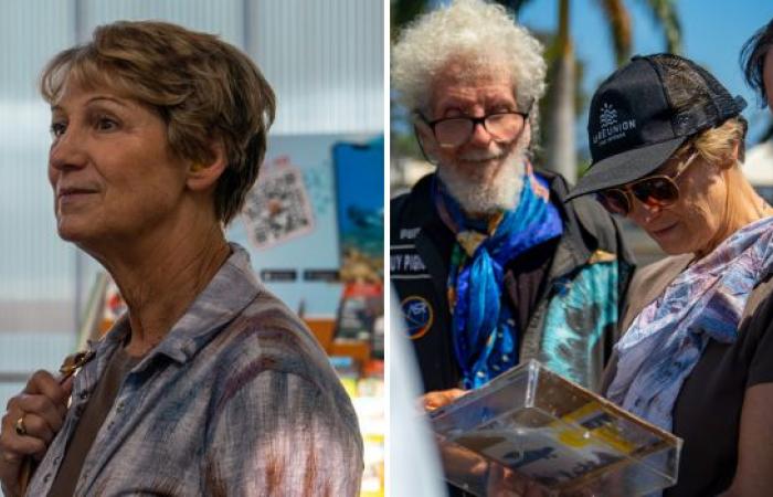 Eileen Collins, la primera mujer al mando de un transbordador espacial, está en Reunión