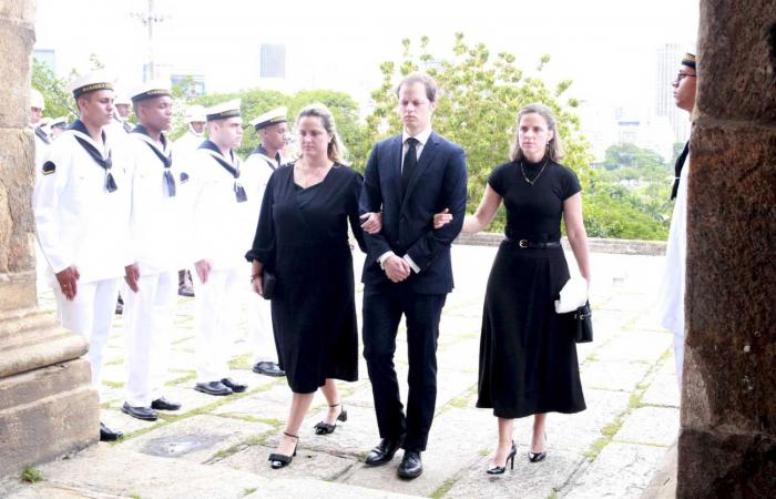 La Familia Imperial de Brasil en el funeral del Príncipe Antonio de Orleans-Braganza