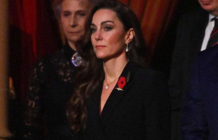 Kate Middleton parece luchar contra las lágrimas en un momento emotivo en un evento conmemorativo